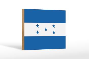Panneau en bois drapeau Honduras 18x12 cm Décoration drapeau Honduras 1