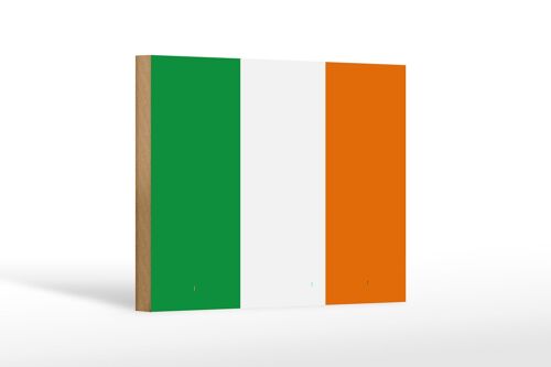 Holzschild Flagge Irlands 18x12 cm Flag of Ireland Dekoration