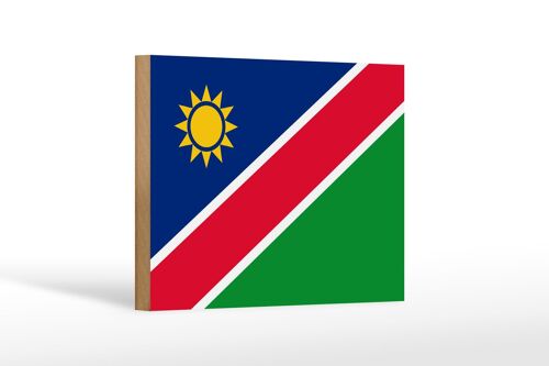 Holzschild Flagge Namibias 18x12 cm Flag of Namibia Dekoration