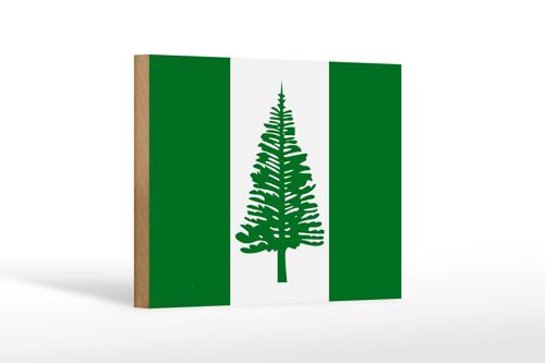 Holzschild Flagge Norfolkinsel 18x12cm Flag Norfolk Island Dekoration