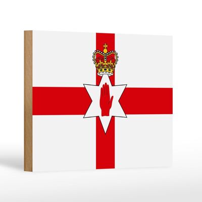 Cartello in legno bandiera Irlanda del Nord 18x12 cm Decorazione bandiera Irlanda del Nord