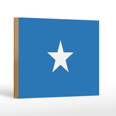 Panneau en bois drapeau de la Somalie 18x12 cm Décoration drapeau de la Somalie