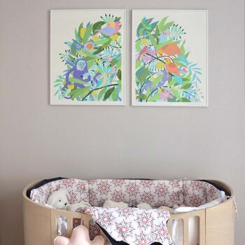Duo 2 affiches pour chambre d'enfant : Maroola . Artiste: Alice RICARD 50x65 3