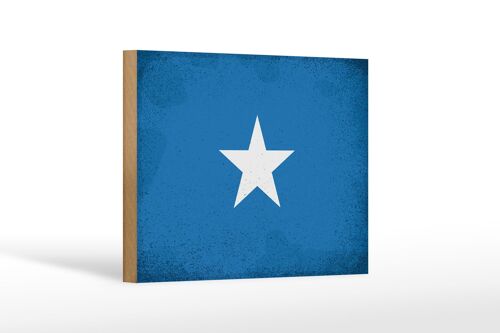 Holzschild Flagge Somalia 18x12 cm Flag of Somalia Vintage Dekoration