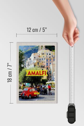 Panneau en bois voyage 12x18cm Amalfi Italie décoration de vacances 4