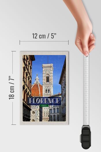 Panneau en bois voyage 12x18 cm Florence Italie vacances Toscane décoration 4