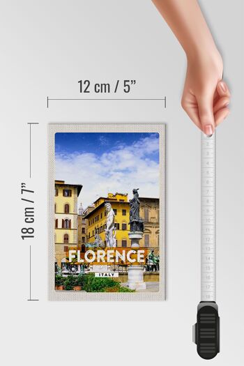 Panneau en bois voyage 12x18cm Florence Italie cadeau de vacances 4