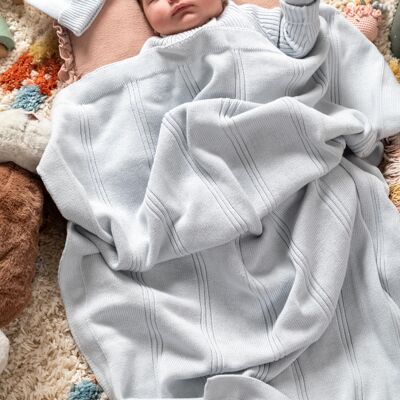 Strickset für Neugeborene aus 100 % Baumwolle mit modernem Design