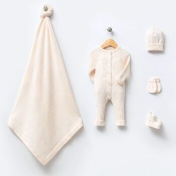 % 100 coton nouveau-né Design moderne bébé ensemble de tricots en coton 16