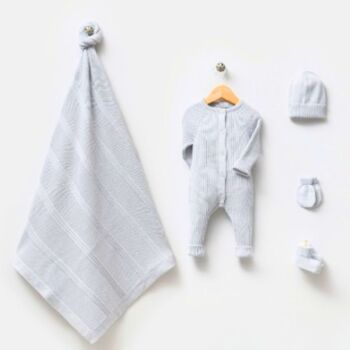 % 100 coton nouveau-né Design moderne bébé ensemble de tricots en coton 17