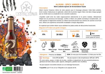 Bière ambrée BIO 🐲 Alduin 5