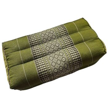 Authentique coussin de méditation thaïlandais Kapok, 35x12x15cm 3