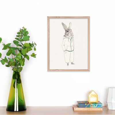 Affiche Lapin -  Marianne Ratier