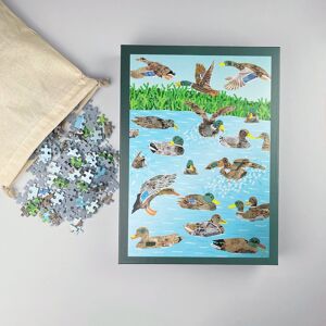 Puzzle de canards en étain