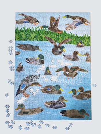 Puzzle de canards en étain 2