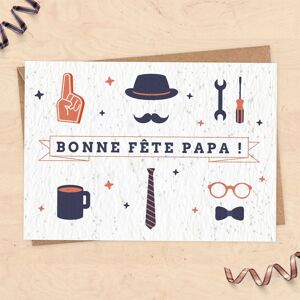 Carte à planter pour Fête des pères - Bonne fête papa !