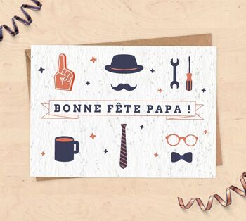 Carte à planter pour Fête des pères - Bonne fête papa ! 1