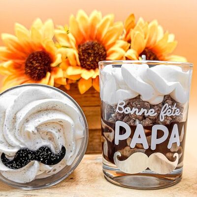 Gourmet leather candle, happy dad’s day