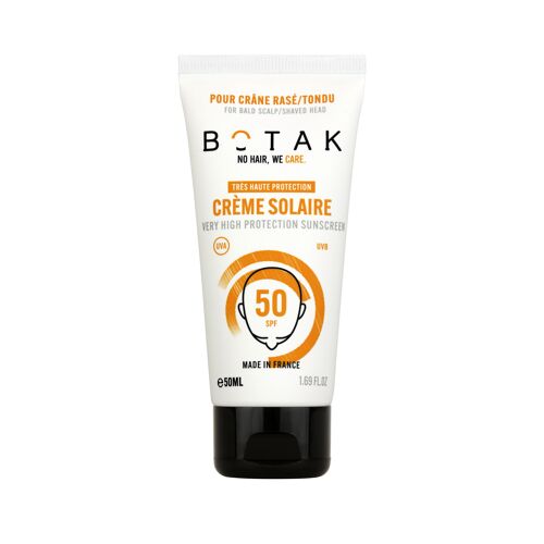 Crème Solaire SPF50 [crâne rasé/tondu] BOTAK (50ml)