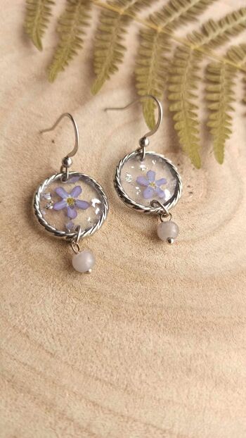 Boucles d'oreilles  "Chanteuse de souvenirs" 10