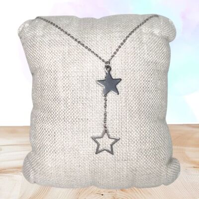 Collana Doppia Stella – Raffinata e Ispiratrice ✨