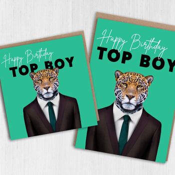 Carte d'anniversaire Jaguar : Joyeux anniversaire, top boy 3