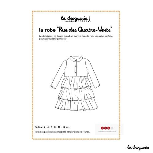 Patron couture de la robe "Rue des Quatre-Vents"