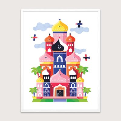 Poster for nursery: Mood palace. Artist: Steffie BROCOLI 30x40