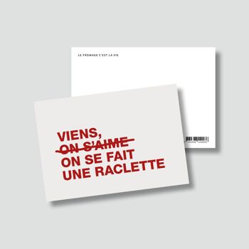 Carte amour : "Viens on s'aime" 2