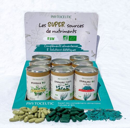 Pack d’implantation phytoceutic super aliments + presentoir offert