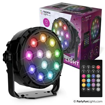 12 LED - PAR - Lampe Disco - avec télécommande 4