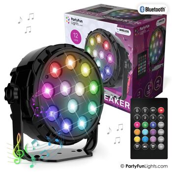 12 LED - PAR - Lampe Disco - Haut-parleur Party - avec télécommande 3