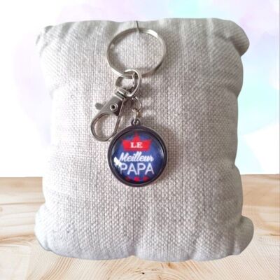 “The Best Dad” Keychain | Handmade Gift