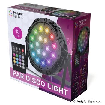 18 LED - PAR - Lampe Disco - avec télécommande 3