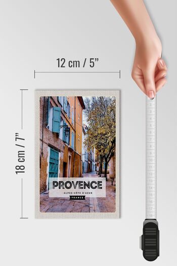 Panneau en bois voyage 12x18cm décoration Provence Alpes-Côte d'Azur France 4