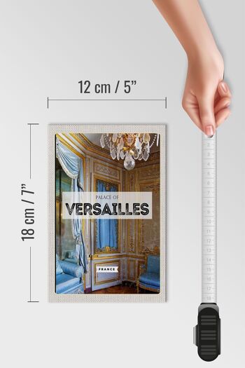 Panneau en bois voyage 12x18 cm Château de Versailles France destination voyage 4