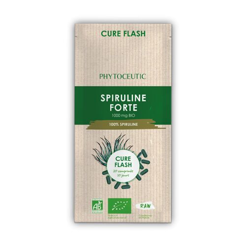 Cure flash spiruline bio - 20 comp 10 jours