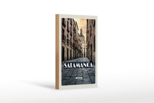 Holzschild Reise 12x18 cm Salamanca Spain Architektur Tourismus