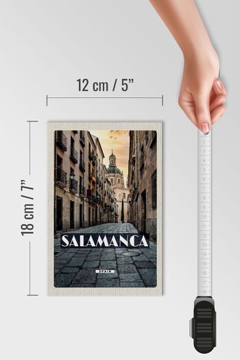 Panneau en bois voyage 12x18 cm Salamanque Espagne architecture tourisme 4