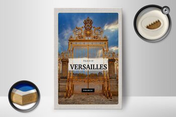Panneau en bois voyage 12x18cm Château de Versailles France Golden Gate 2
