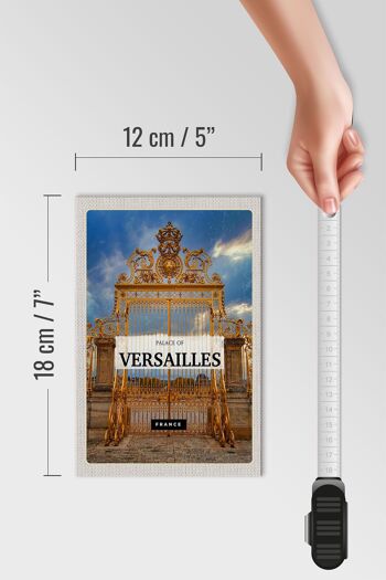 Panneau en bois voyage 12x18cm Château de Versailles France Golden Gate 4