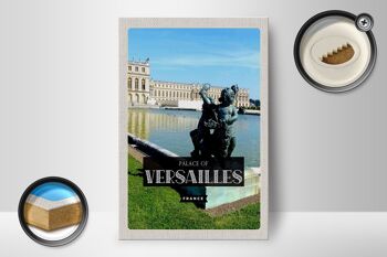 Panneau en bois voyage 12x18 cm Château de Versailles France Tourisme 2