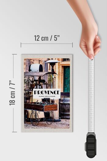 Panneau en bois voyage 12x18 cm décoration Provence Alpes cote d`Azur 4