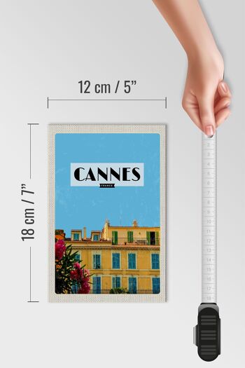 Panneau en bois voyage 12x18 cm Cannes France France tourisme 4