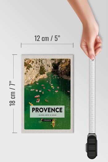 Panneau en bois voyage 12x18 cm décoration Provence cote d'azur France 4