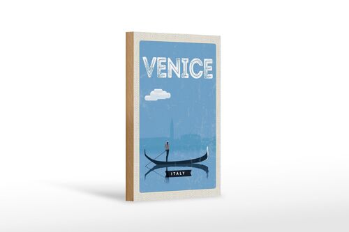 Holzschild Reise 12x18 cm Venice Venedig malerisches Bild