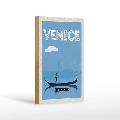 Cartel de madera viaje 12x18 cm Venecia Cuadro pintoresco de Venecia
