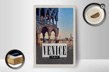 Panneau en bois voyage 12x18 cm Venise Venise panorama affiche décoration 2
