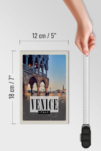 Panneau en bois voyage 12x18 cm Venise Venise panorama affiche décoration 4