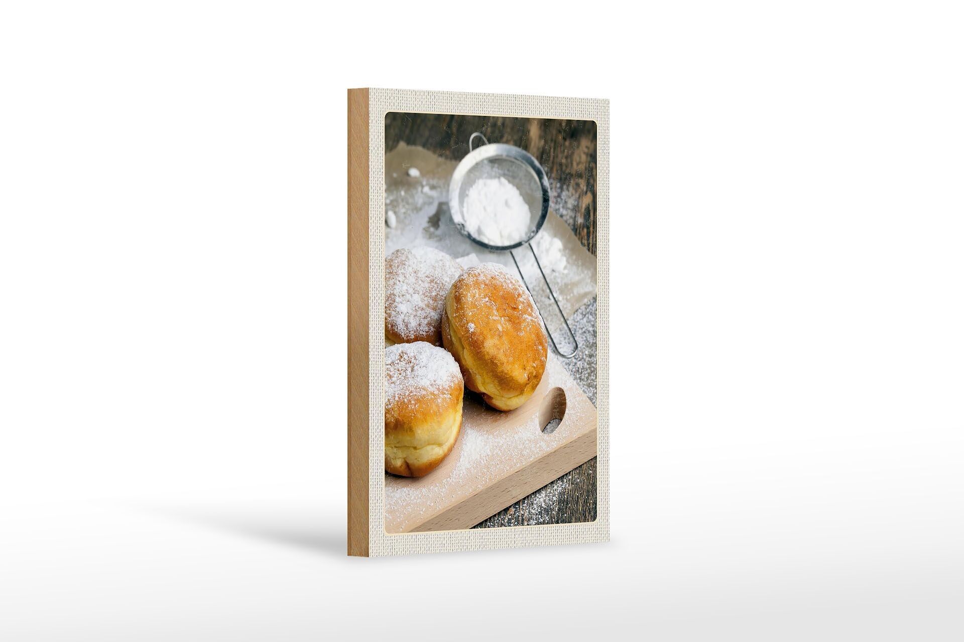 Targa in legno da viaggio 12x18 cm Berlino Germania Berliner in polvere